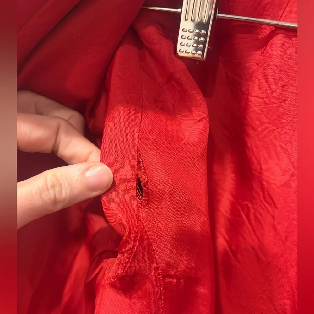 Vintage 60s Red Women's Double-Breasted wool Peacoat Jacket - Picture 16 of 17